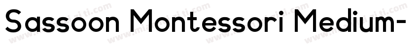Sassoon Montessori Medium字体转换